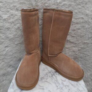 UGG Australia Classic Tall Women's Brown Suede Sheepskin Winter Boots US W8